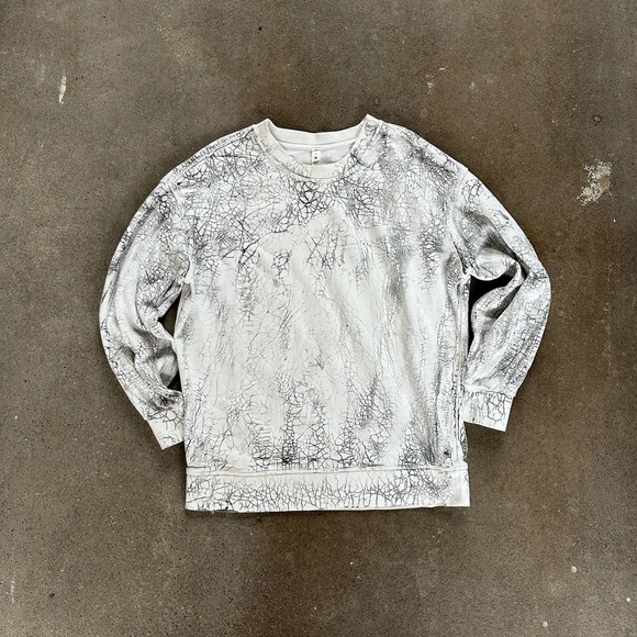 EUC lululemon perfectly oversized crew thread dye white black size 4 - Picture 6 of 10